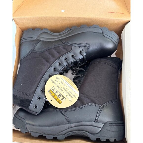 Original S.W.A.T. Classic 9" Tactical Boots Size 10 Black Leather & Cordura Dura - Picture 6 of 11